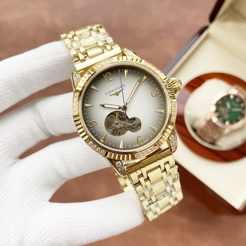 Longines Classic Men's Replica Watch with Skeleton Design Exquisite Craftsmanship and Elegant Style-4