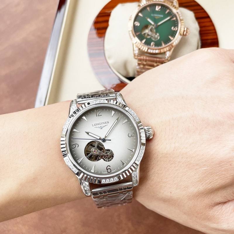 Longines Classic Men's Replica Watch with Skeleton Design Exquisite Craftsmanship and Elegant Style-5