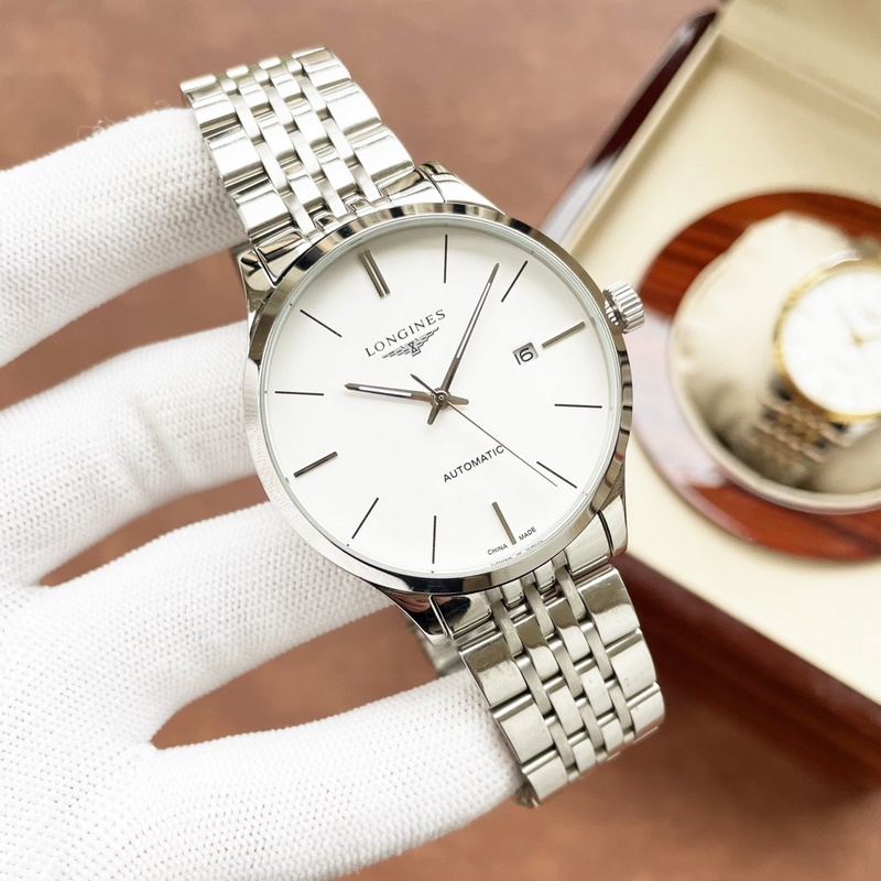 Longines Classic Men's Replica Watch Elegant Big Three Hands Design-2