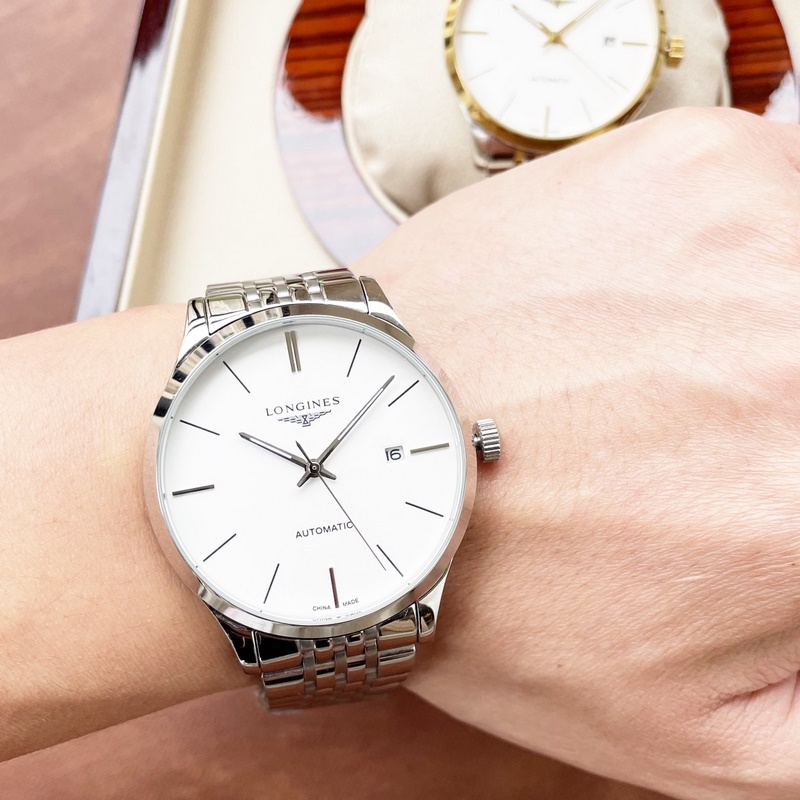 Longines Classic Men's Replica Watch Elegant Big Three Hands Design-5