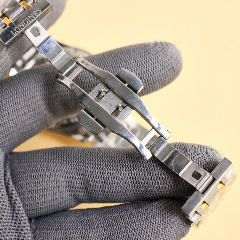 Longines Luxury Men's Replica Watch Elegant New Three-Hand Business Casual Model with Genuine Leather Strap-8