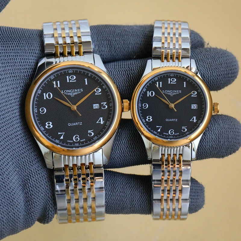 Longines Elegant Couple Replica Watch Minimalist Three-Hand Day-Date Display-2