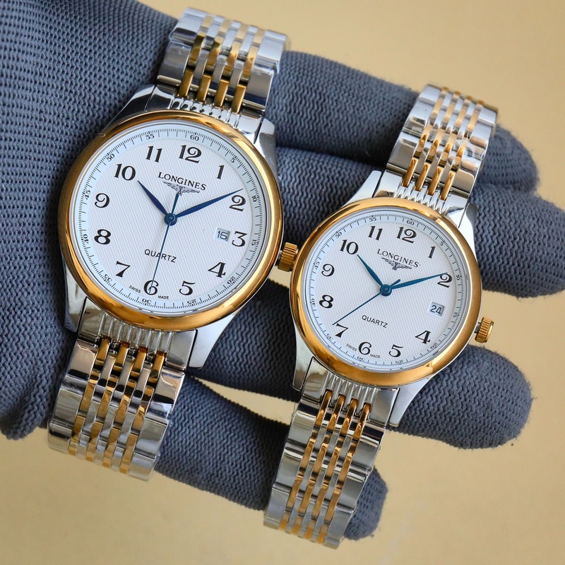 Longines Elegant Couple Replica Watch Minimalist Three-Hand Day-Date Display-4