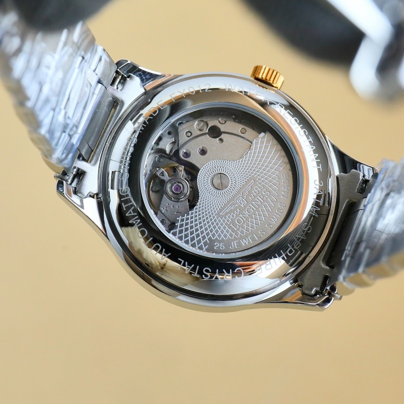 Longines Elegant Couple Replica Watch Simple Three Hands with Day Date Display-7