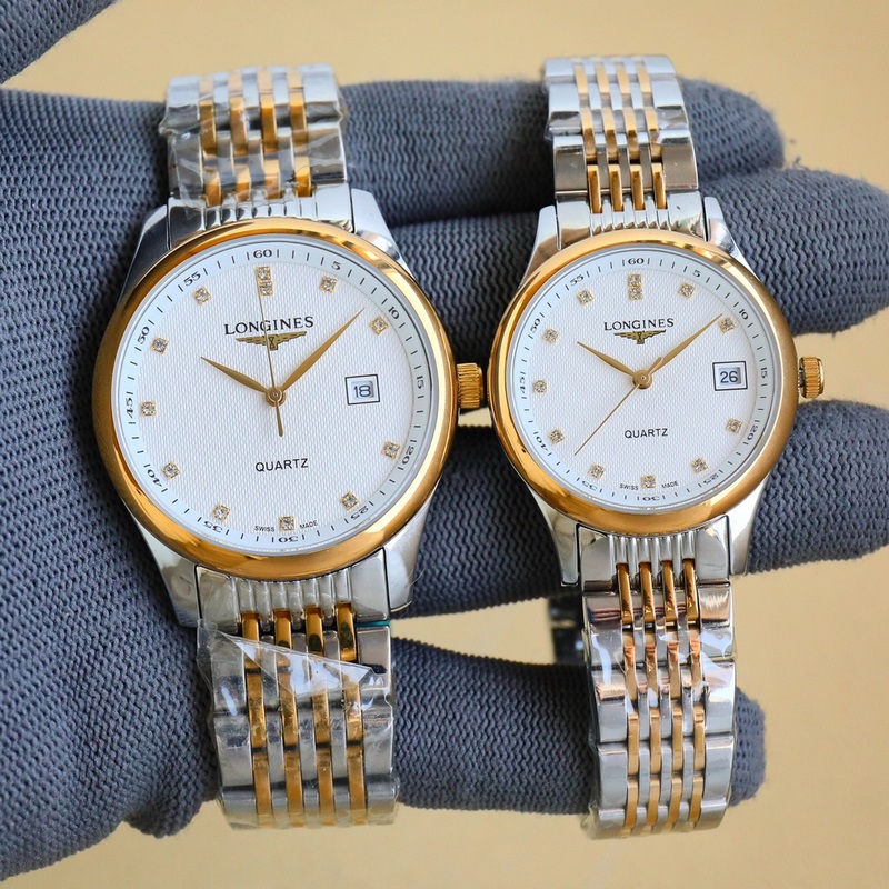 Longines Elegant Couple Replica Watch Simple Three-Hand Day-Date Function-2