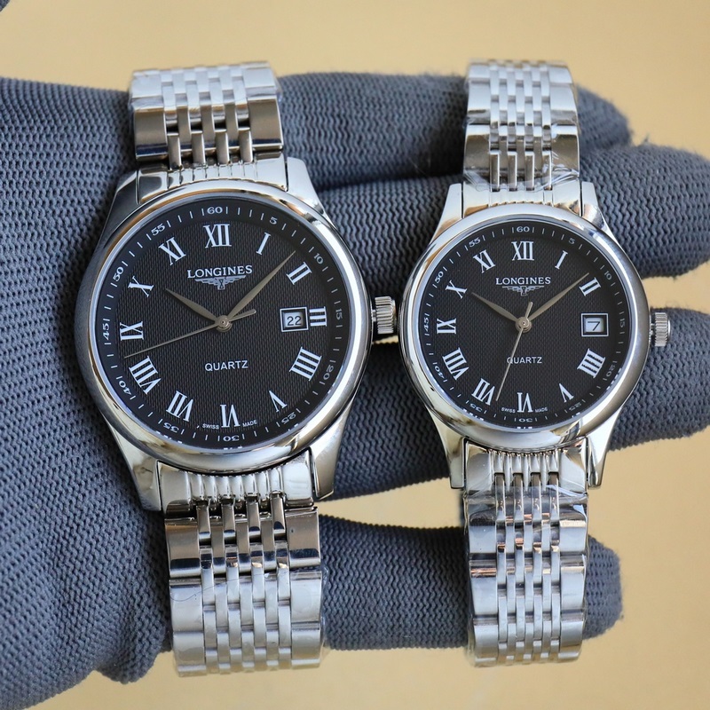 Longines Elegant Couple Replica Watch Minimalist Design with Day Display-2