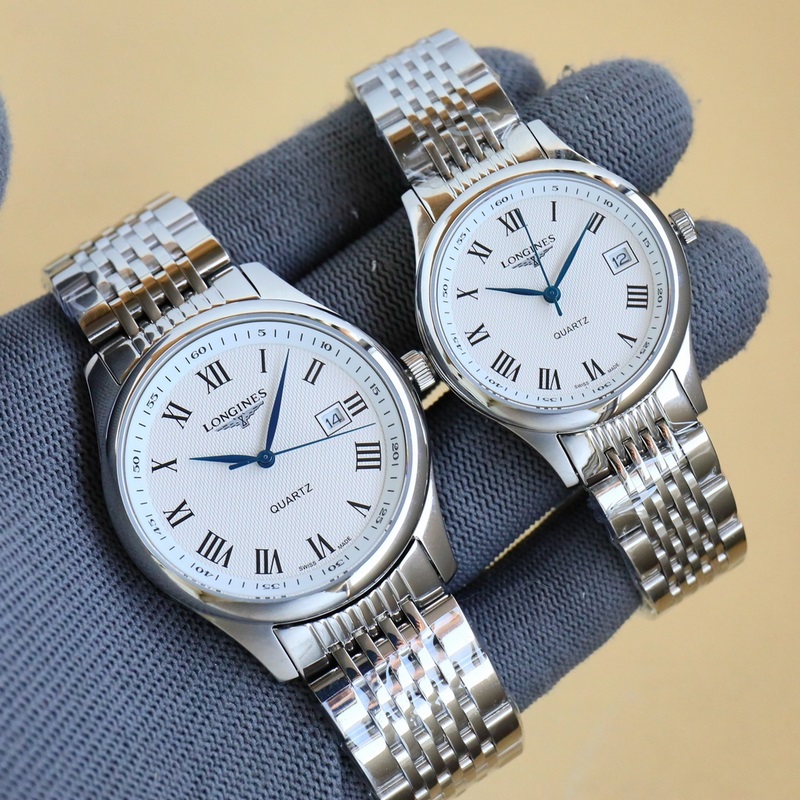 Longines Elegant Couple Replica Watch Minimalist Design with Day Display-5