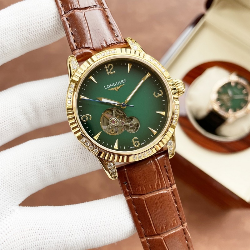 Longines Classic Men's Replica Watch with Skeleton Design Exquisite Craftsmanship Elegant and Prestigious-2