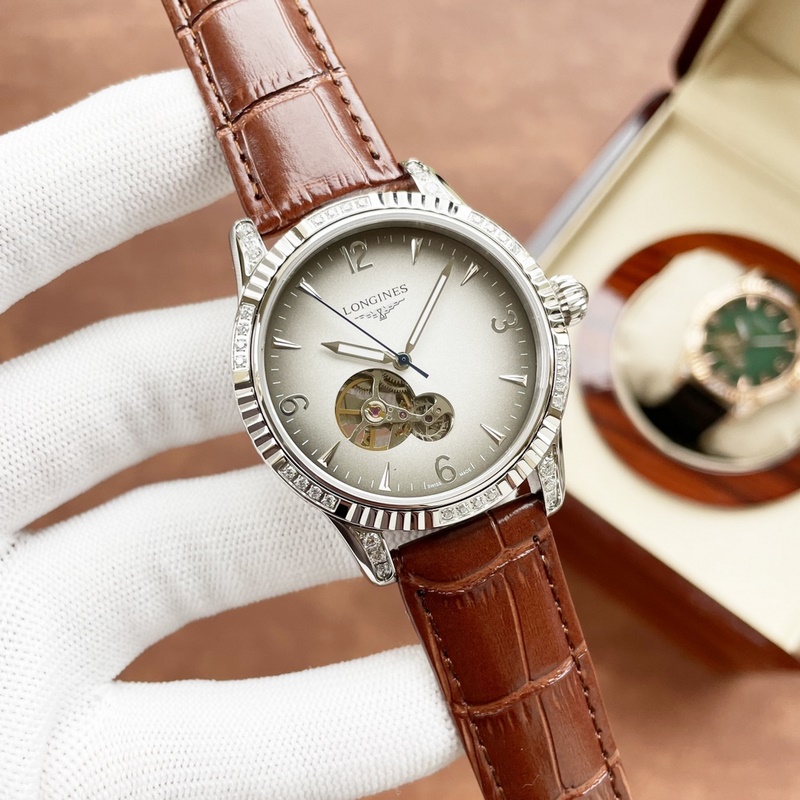 Longines Classic Men's Replica Watch with Skeleton Design Exquisite Craftsmanship Elegant and Prestigious-3