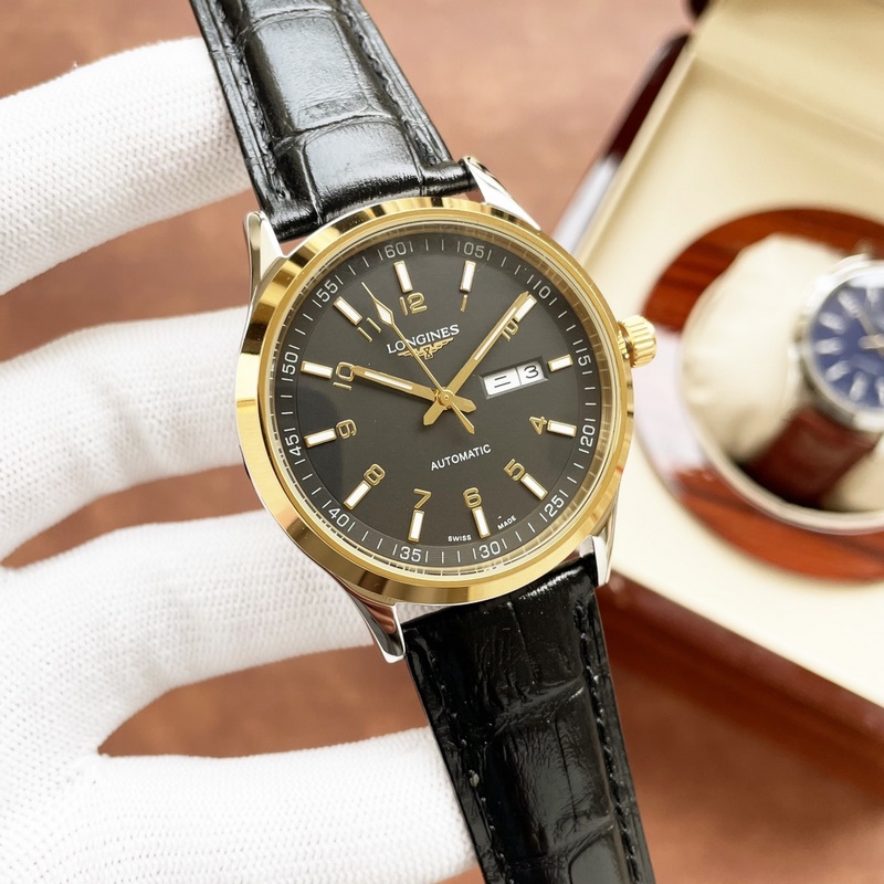 Longines Classic Men's Replica Watch Elegant Big Three Hands Design Superior Quality-5