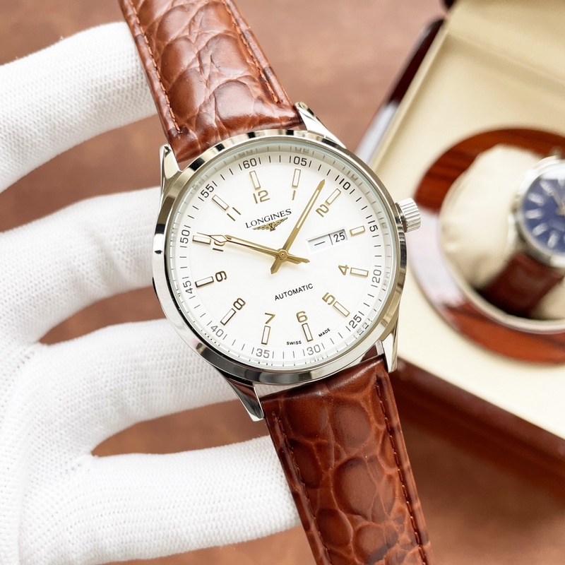 Longines Classic Men's Replica Watch Elegant Big Three Hands Design Superior Quality-6