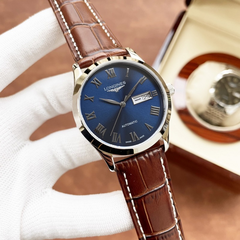 Longines Elegant Men's Replica Watch Classic Big Three Hands Design Exquisite Quality-3