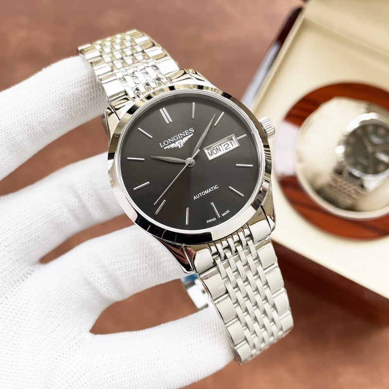 Longines Elegant Men's Replica Watch Classic Big Three Hands Design Exquisite Quality-4