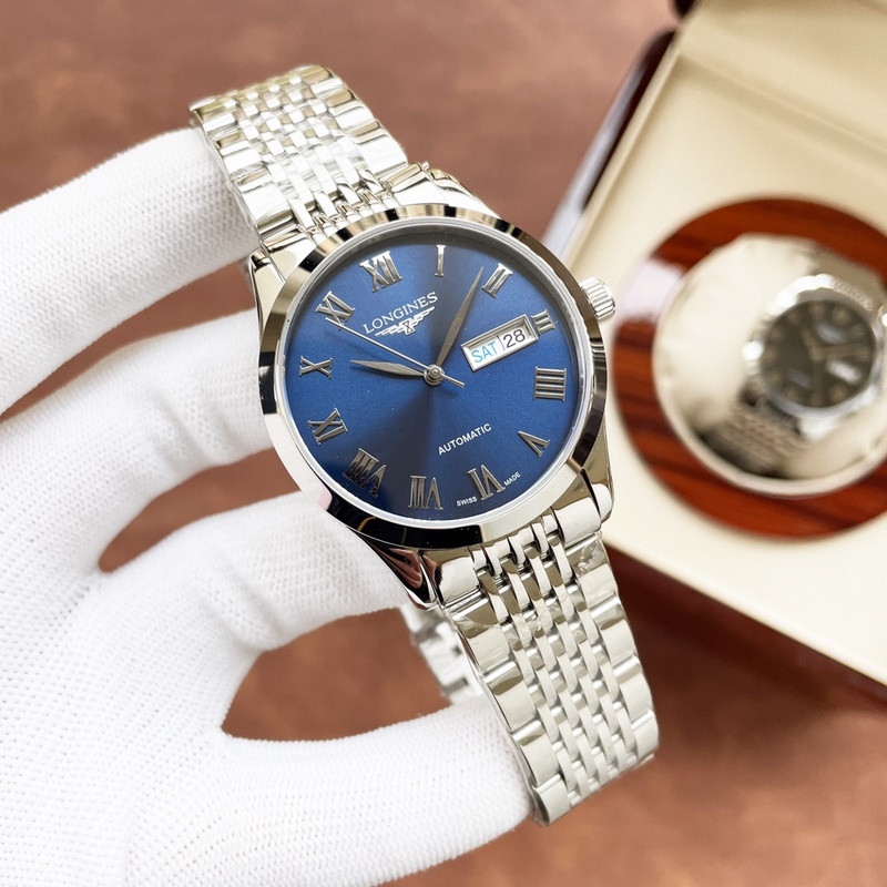 Longines Elegant Men's Replica Watch Classic Big Three Hands Design Exquisite Quality-5