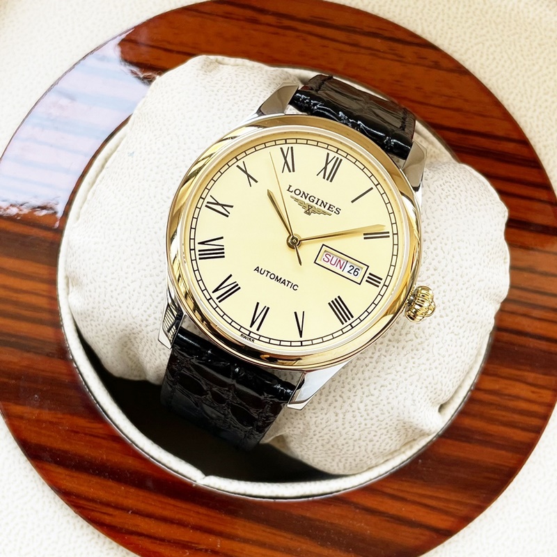 Longines Classic Men's Replica Watch Elegant Big Three Hands Design Superior Quality-4