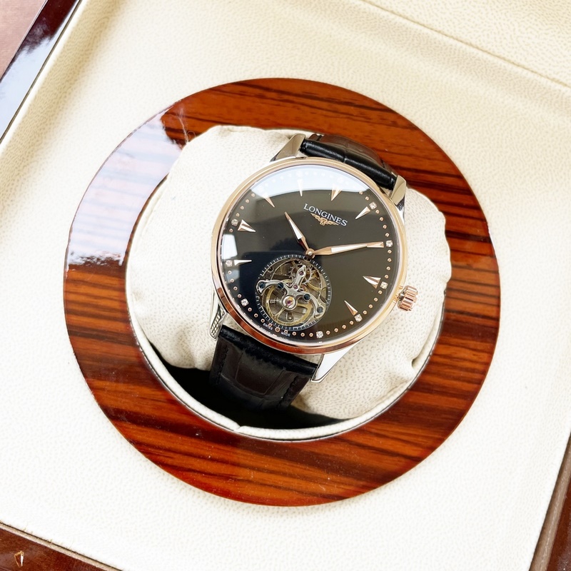 Longines Elegant Men's Replica Watch with Tourbillon Simple Two-Hand Design Luxurious Gentlemen's Style-6