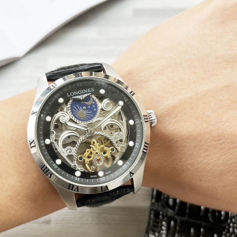 Longines Elegant Big Tourbillon Men's Replica Watch Latest Design Quality Timepiece-1