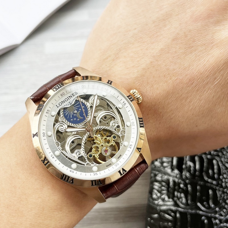 Longines Elegant Big Tourbillon Men's Replica Watch Latest Design Quality Timepiece-2