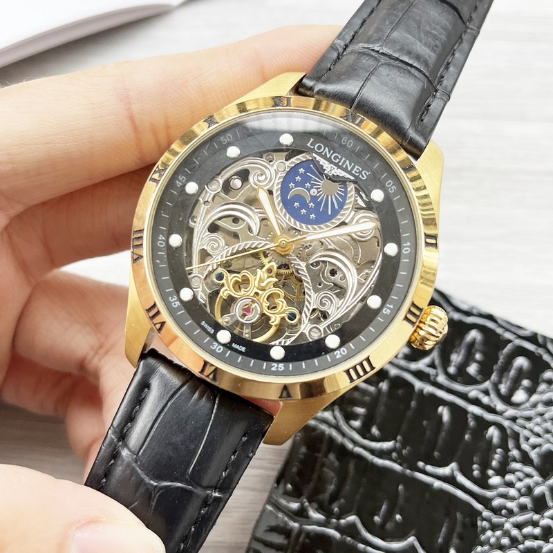 Longines Elegant Big Tourbillon Men's Replica Watch Latest Design Quality Timepiece-4