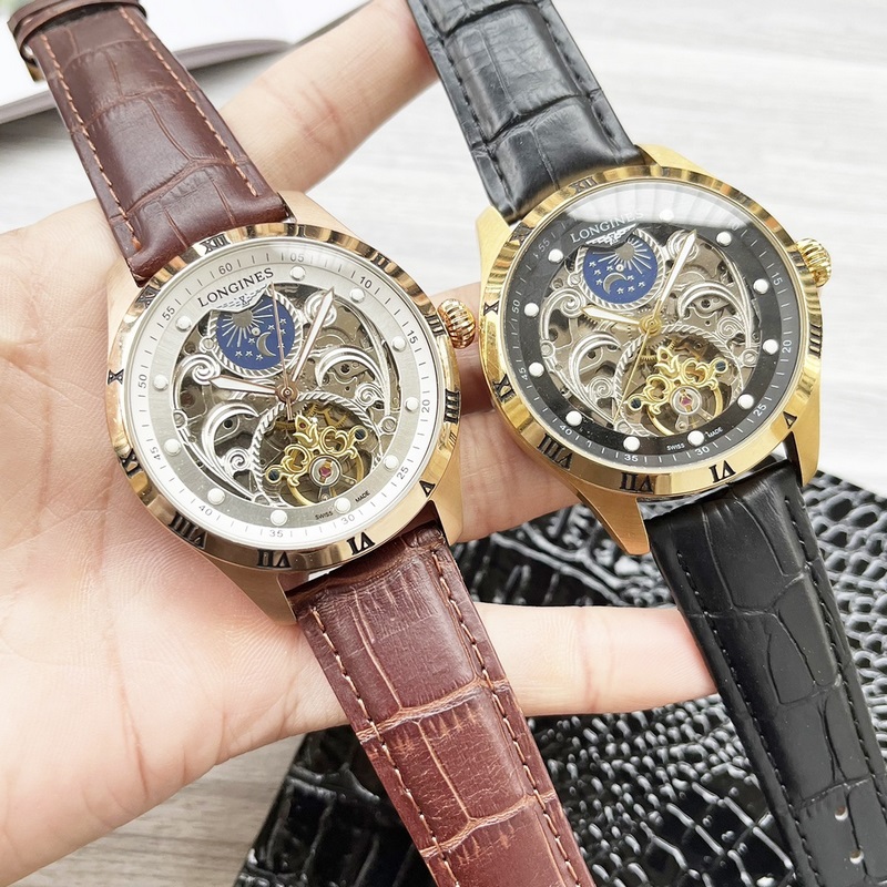 Longines Elegant Big Tourbillon Men's Replica Watch Latest Design Quality Timepiece-5