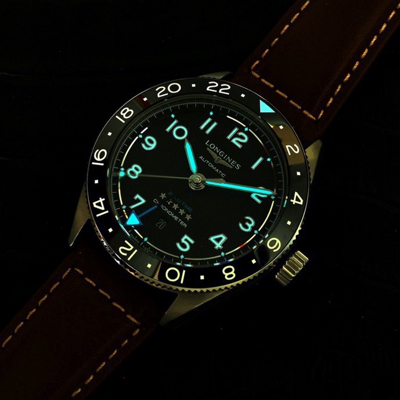 Longines Spirit Series New Monotone GMT Replica Watch with Premium Quality-4