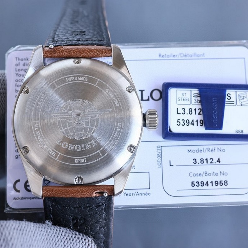 Longines Spirit Series New Monotone GMT Replica Watch with Premium Quality-7