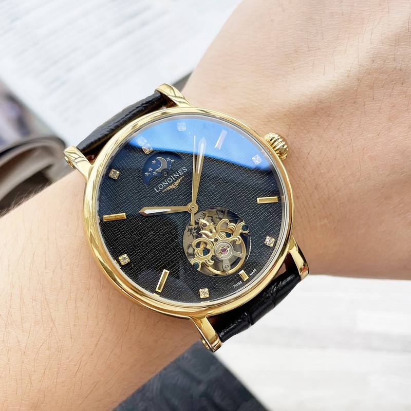 Longines Latest Design Big Tourbillon Elegant Men's Replica Watch-2