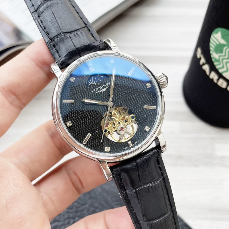 Longines Latest Design Big Tourbillon Elegant Men's Replica Watch-4