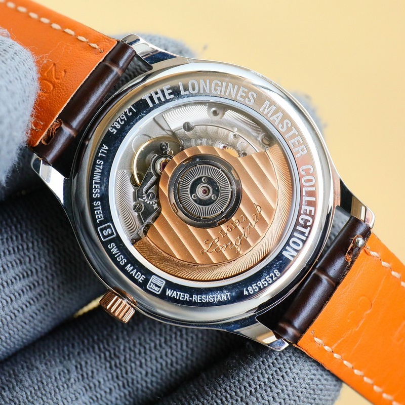 Longines Master 6-Digit Series Original Model Steel and Leather Strap High Quality-6