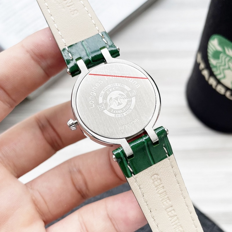 Longines Heart Moon Series Quartz Replica Watch for Women Simple Elegant Design-5