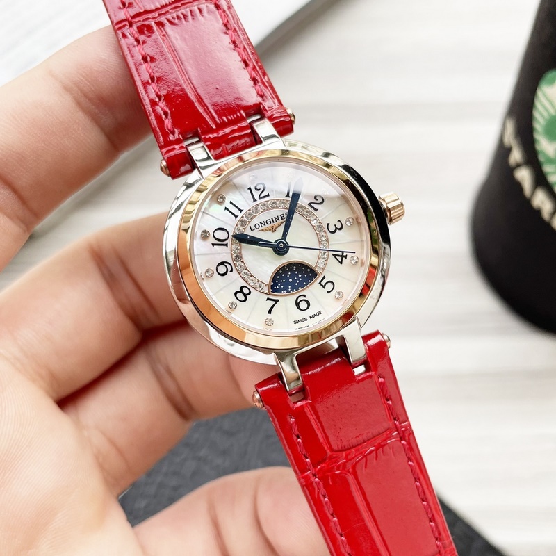 Longines Conquest Moonphase Quartz Replica Watch for Women Elegant and Minimalist Design-2