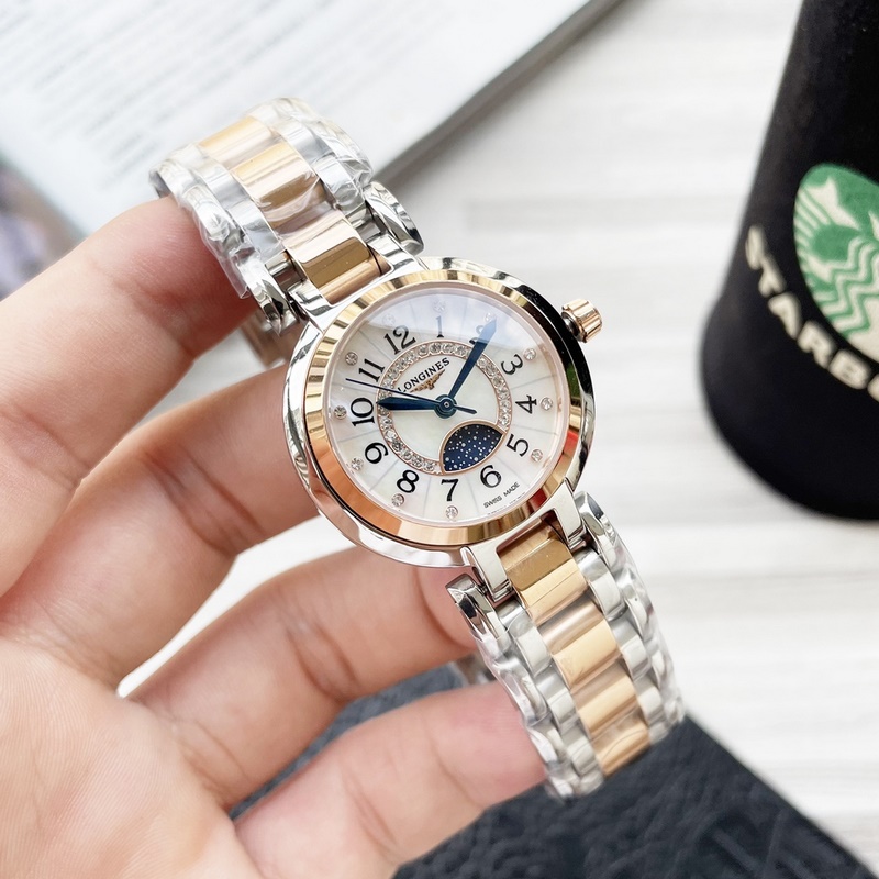 LONGINES Heart Moon Series Quartz Replica Watch Elegant Women's Timepiece-2