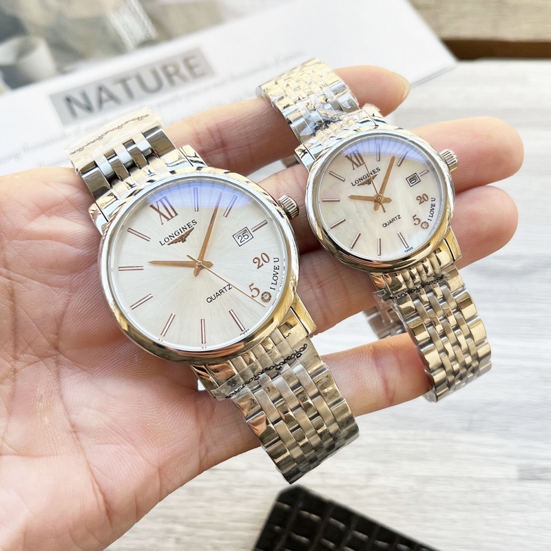 Longines Couples Replica Watch Elegant Subtle Design with Delicate Dial Details-1