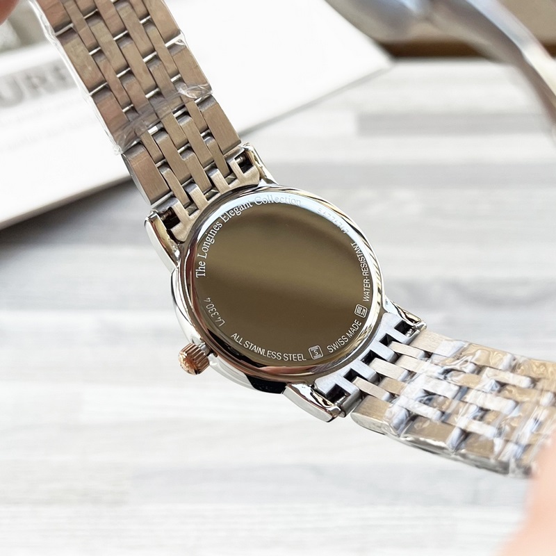 Longines Elegant Collection 2025 Latest Model Quality Timepiece with Tag and Case Back-7