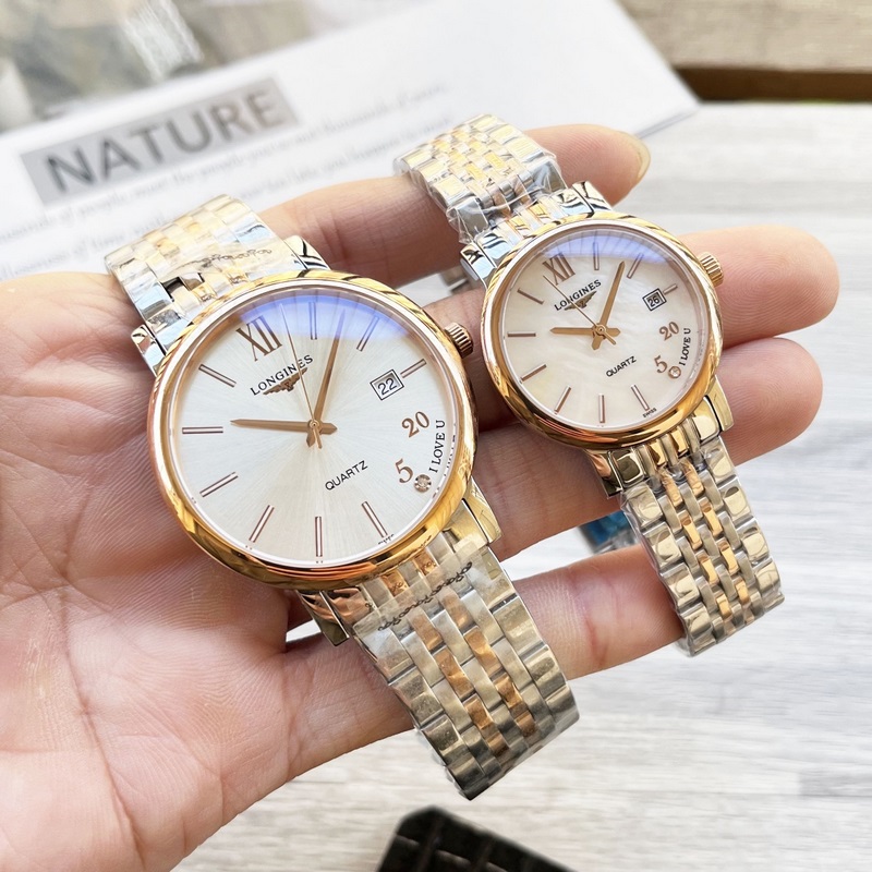 Longines Couple's Replica Watch Elegant Design Delicate Dial Details-2