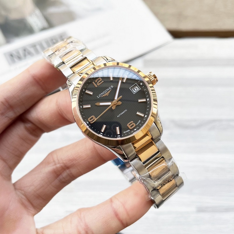 Longines Conquest Classic Women's Replica Watch 316 Steel Elegant Fashion Original Butterfly Clasp-5