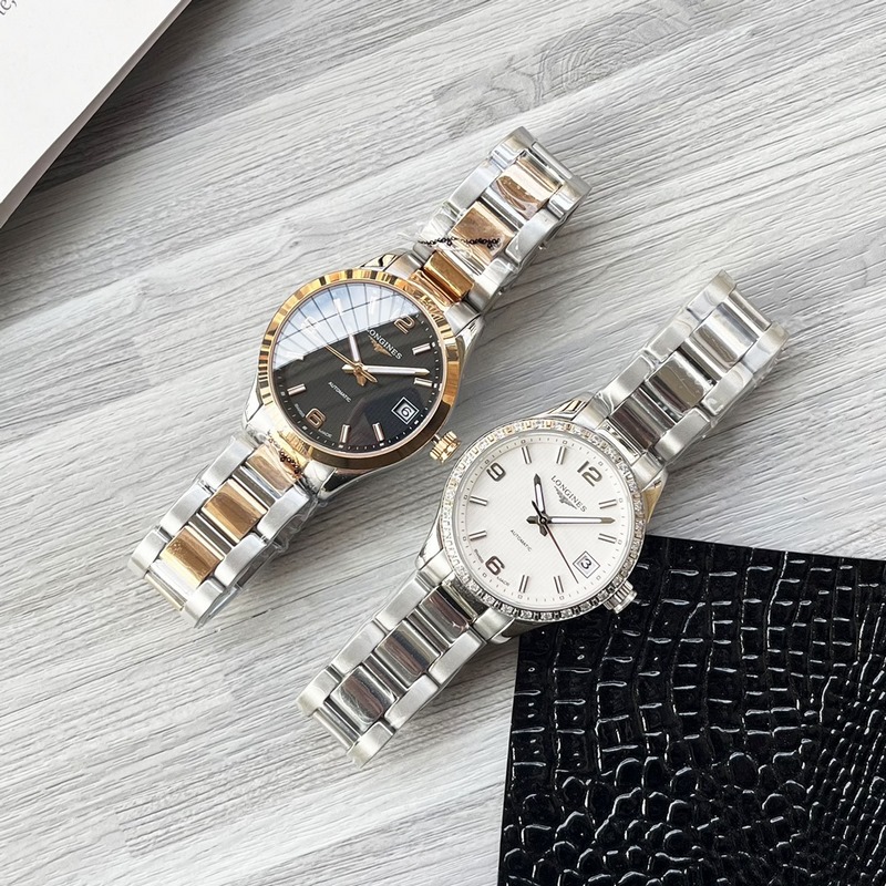 Longines Conquest Classic Women's Replica Watch 316 Steel Elegant Fashion Original Butterfly Clasp-7