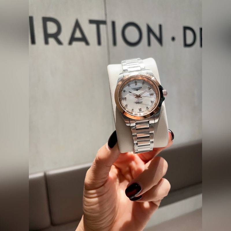 Longines Conquest Classic 34mm Women's Replica Watch 316 Stainless Steel CNC Craftsmanship-2