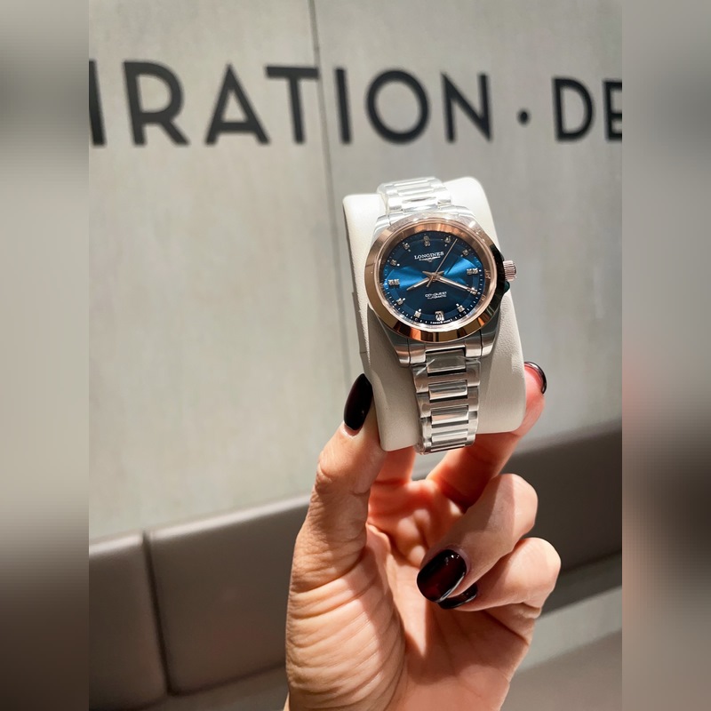 Longines Conquest Classic 34mm Women's Replica Watch 316 Stainless Steel CNC Craftsmanship-3