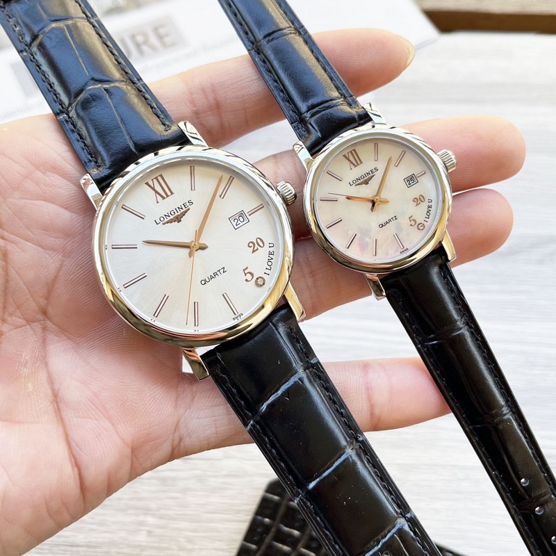 Longines Couples Replica Watch Elegant Subtle Design with Delicate Dial Details-3