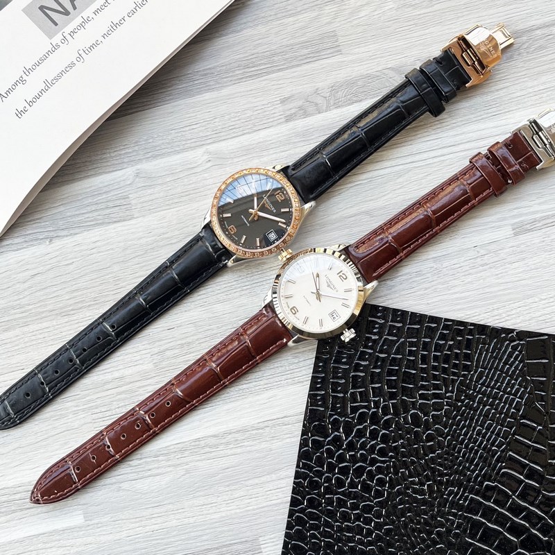 Longines Conquest Automatic Women's Replica Watch Elegant 316 Stainless Steel Butterfly Clasp-5