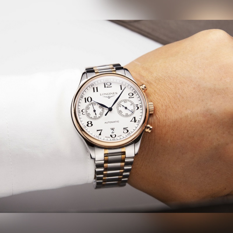 Longines Master Collection Blue Dial Mechanical Replica Watch New Model Multi-Function-5