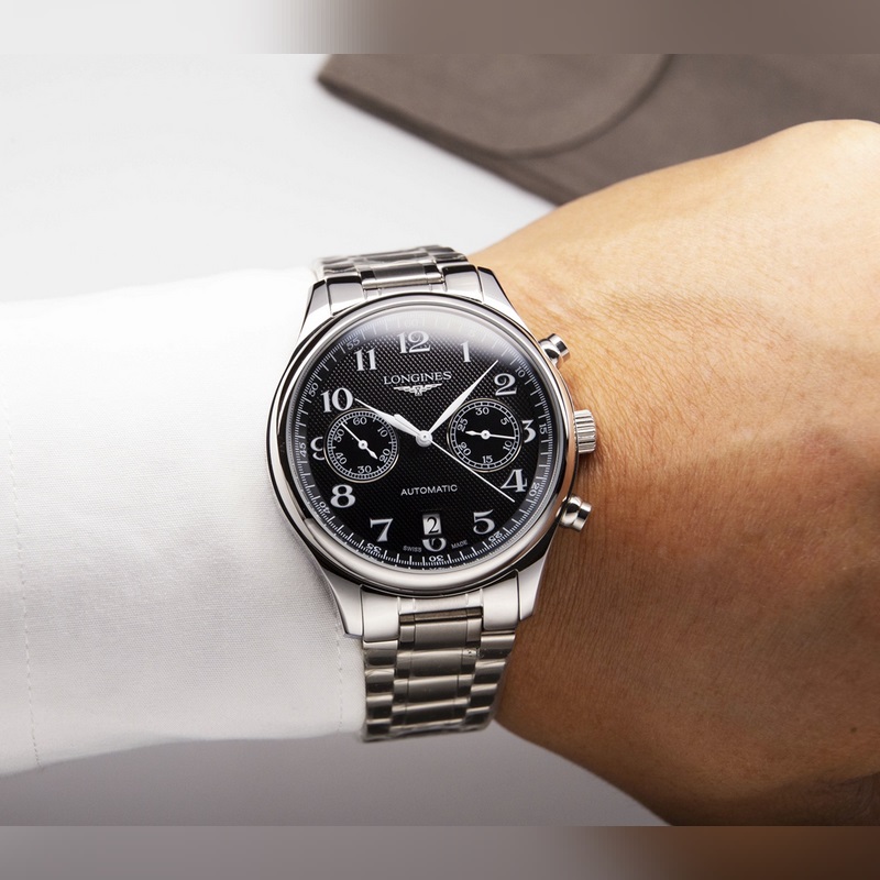 Longines Master Collection Blue Mechanical Replica Watch Classic Multi-Functional-2