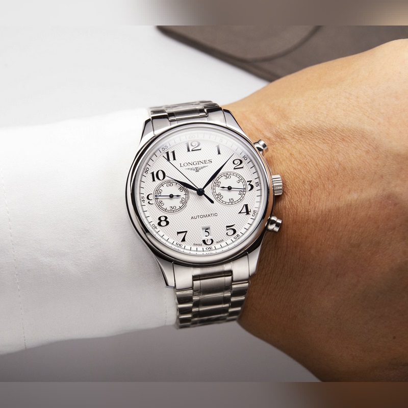 Longines Master Collection Blue Mechanical Replica Watch Classic Multi-Functional-5