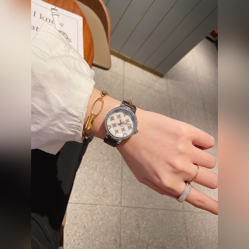 LV Tambour Slim Monogram Limited Edition Women's Replica Watch-6