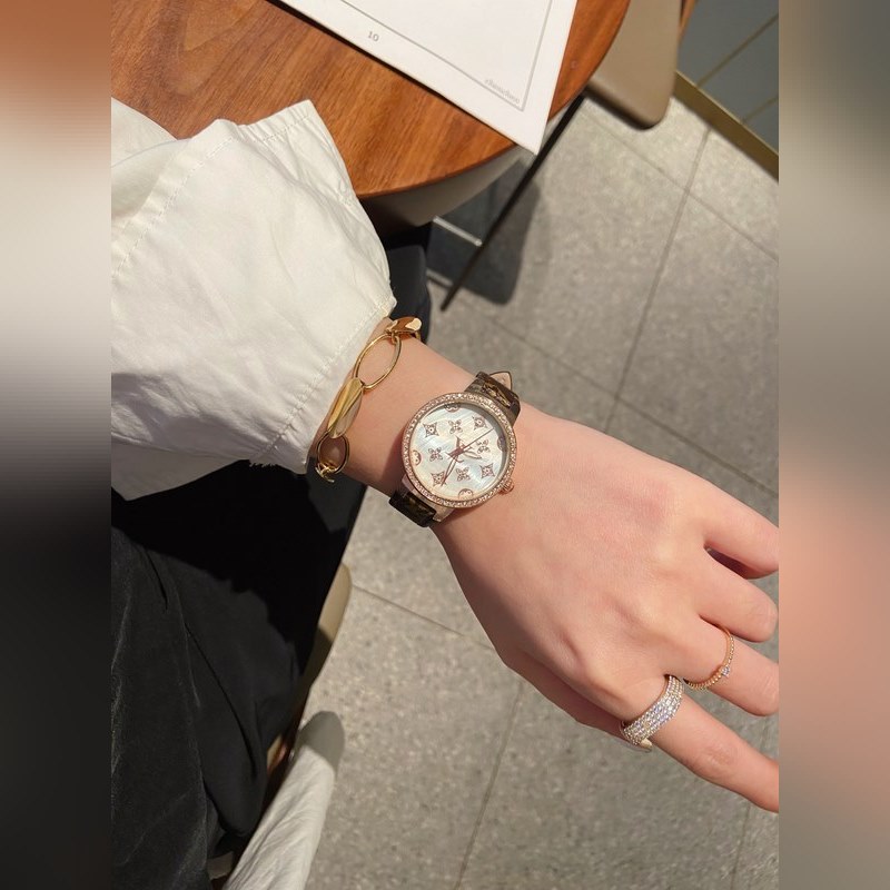 LV Tambour Slim Monogram Limited Edition Women's Replica Watch Quality Timepiece-6