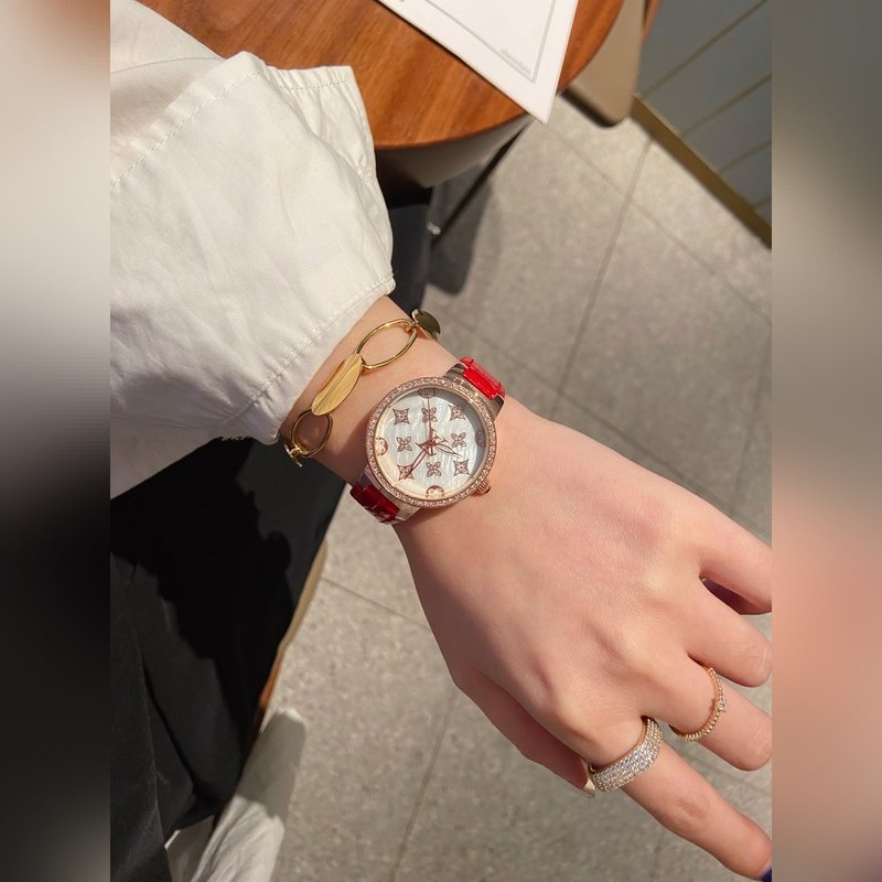 LV Tambour Slim Monogram Limited Edition Women's Replica Watch Quality Timepiece-7