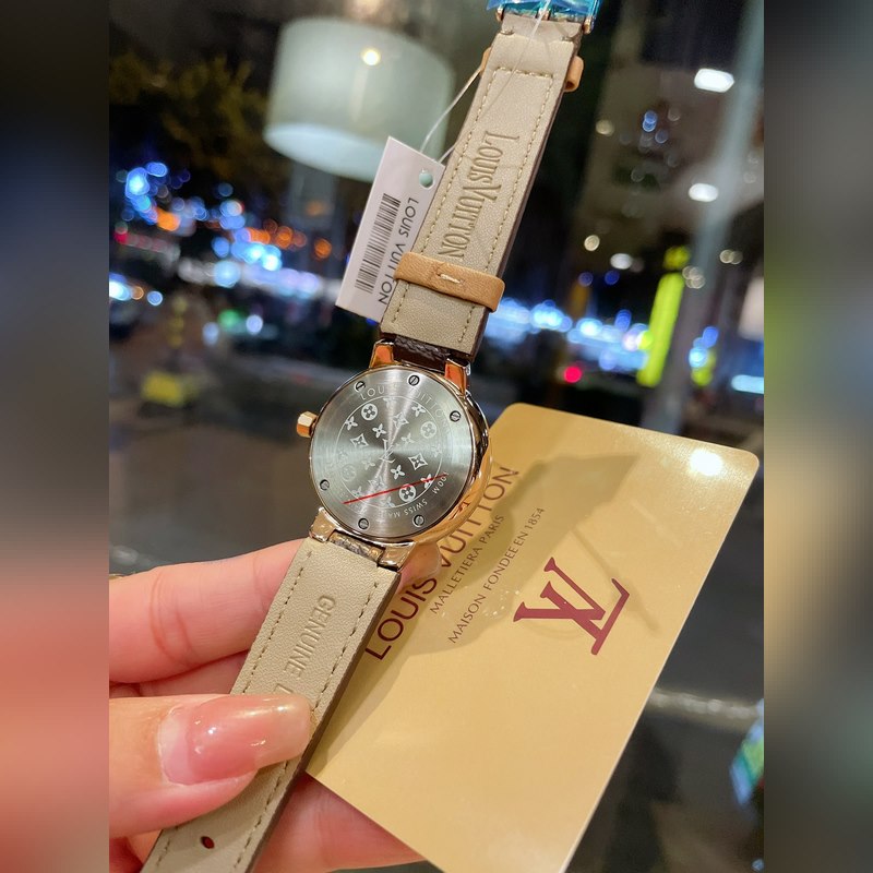 LV Tambour Slim Monogram Limited Edition Women's Replica Watch Rare Quality-4