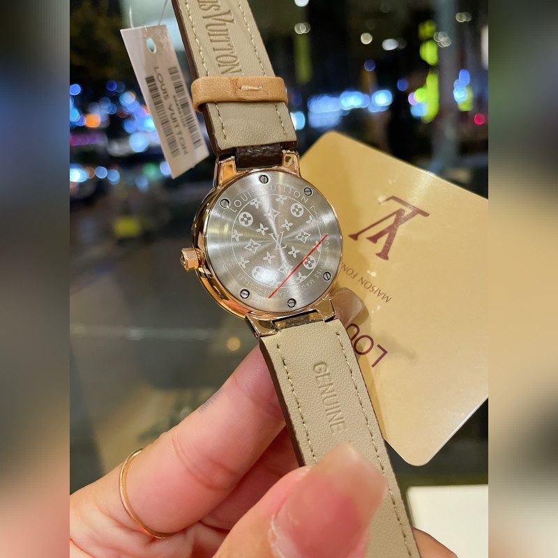 LV Tambour Slim Monogram Limited Edition Women's Replica Watch Rare Quality-5
