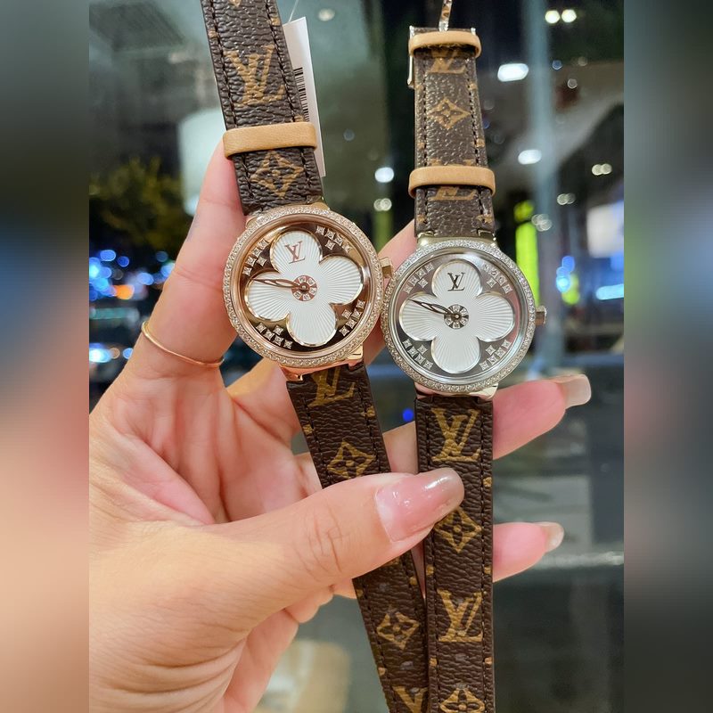 LV Tambour Slim Monogram Limited Edition Women's Replica Watch Rare Quality-6